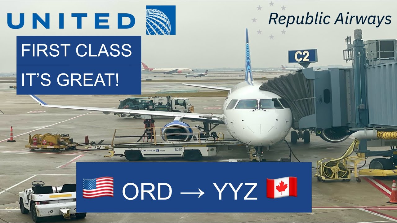 Trip Report | United Express ERJ-175 (First Class) | Chicago to Toronto