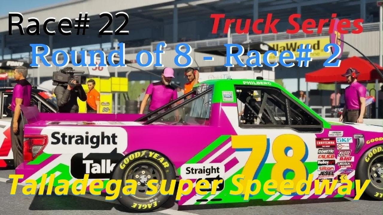 Career Mode Nascar 25.Round of 8 - Race# 2,Talladega Super Speedway