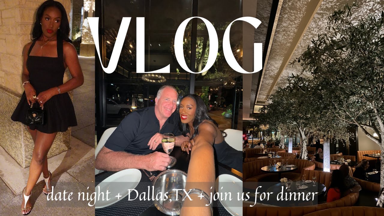 VLOG: TAKE ME OUT TO DINNER | OUR FIRST DATE NIGHT SINCE MOVING TO DALLAS | Nikki O