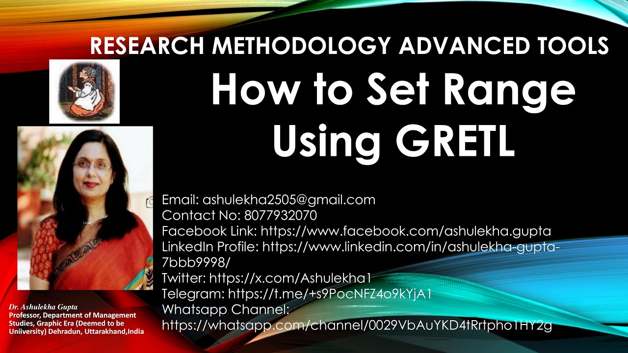 08 How to Set Range Using Gretl? (Gretl)(range)(Statistics)
