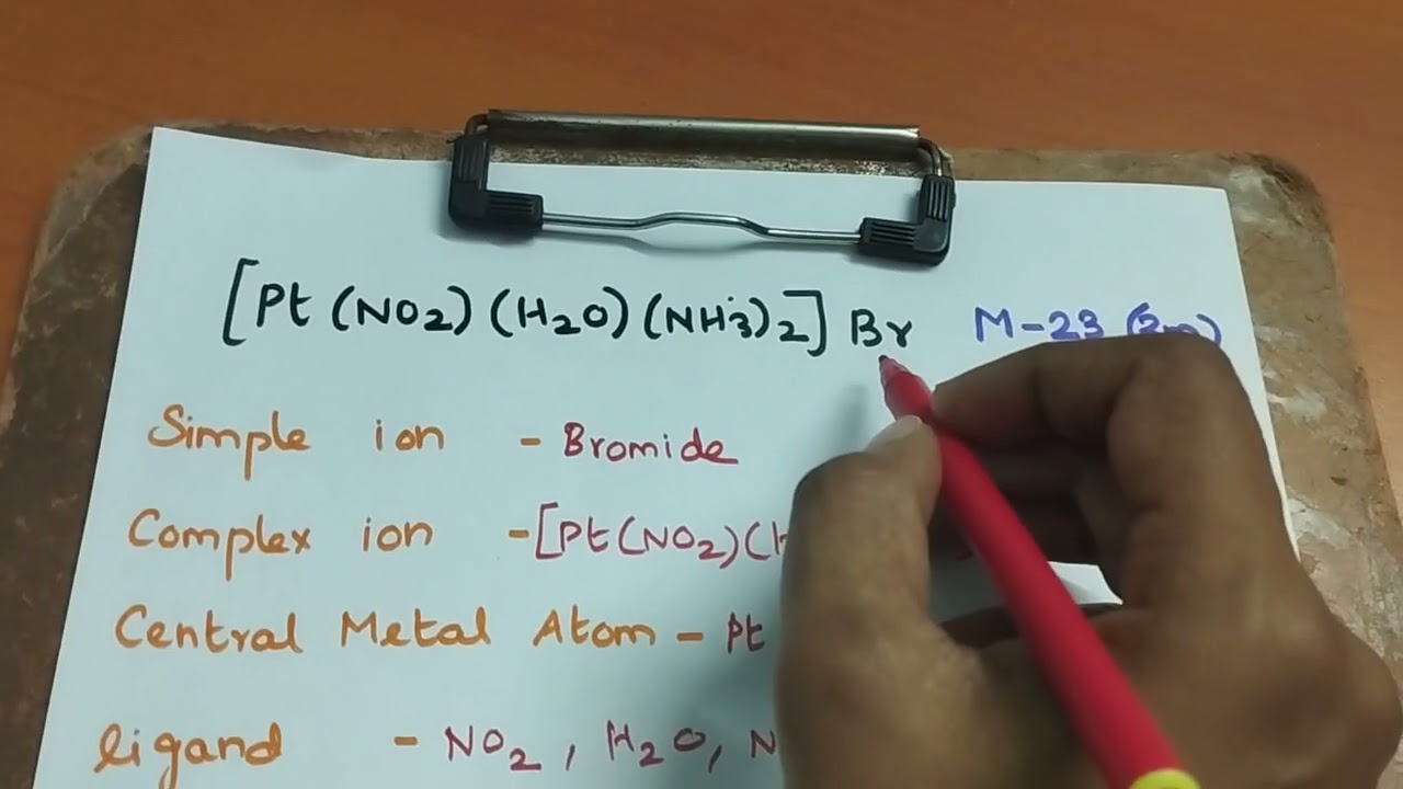 IUPAC name of [Pt (NO2)(H2O)(NH3)2]Br