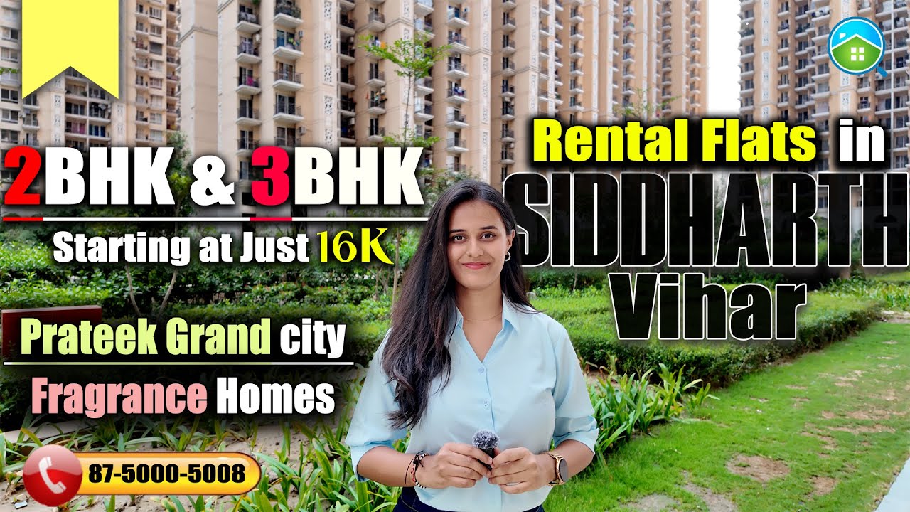 2&3bhk flats for rent In Prateek Grand city & Fragrance Homes | Siddharth Vihar Ghaziabad