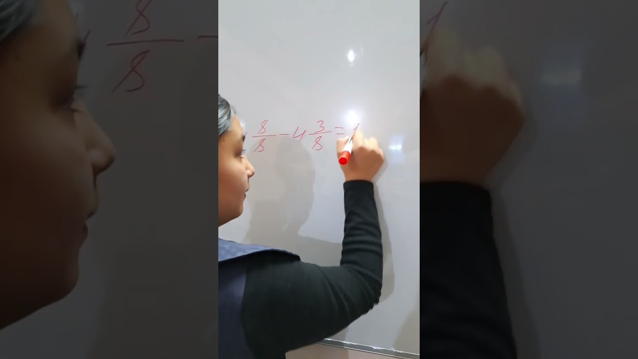 kasrlarni oson ayirish, obuna bo'lib keyingi videolarimizni kuzatib boring #algebra #logic #math
