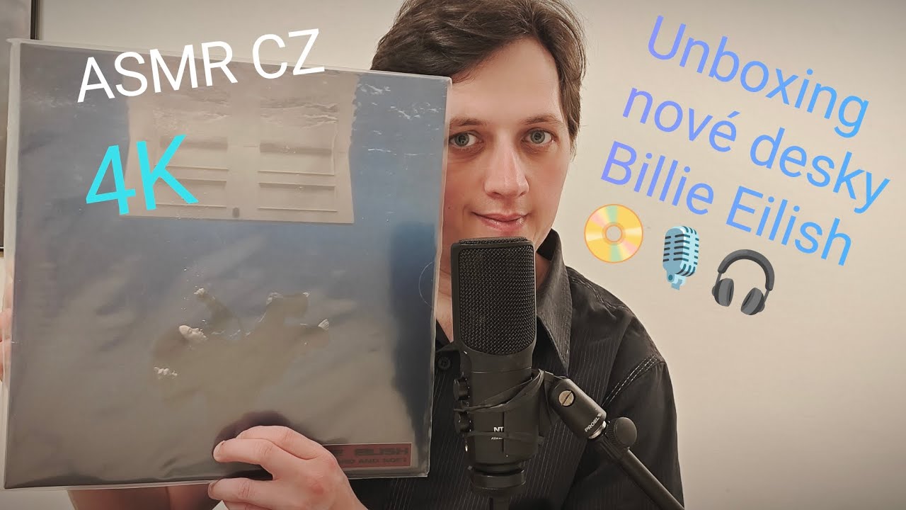 ASMR CZ • Unboxing nové desky Billie Eilish "Hit me hard and soft" 📀🎙️🎧