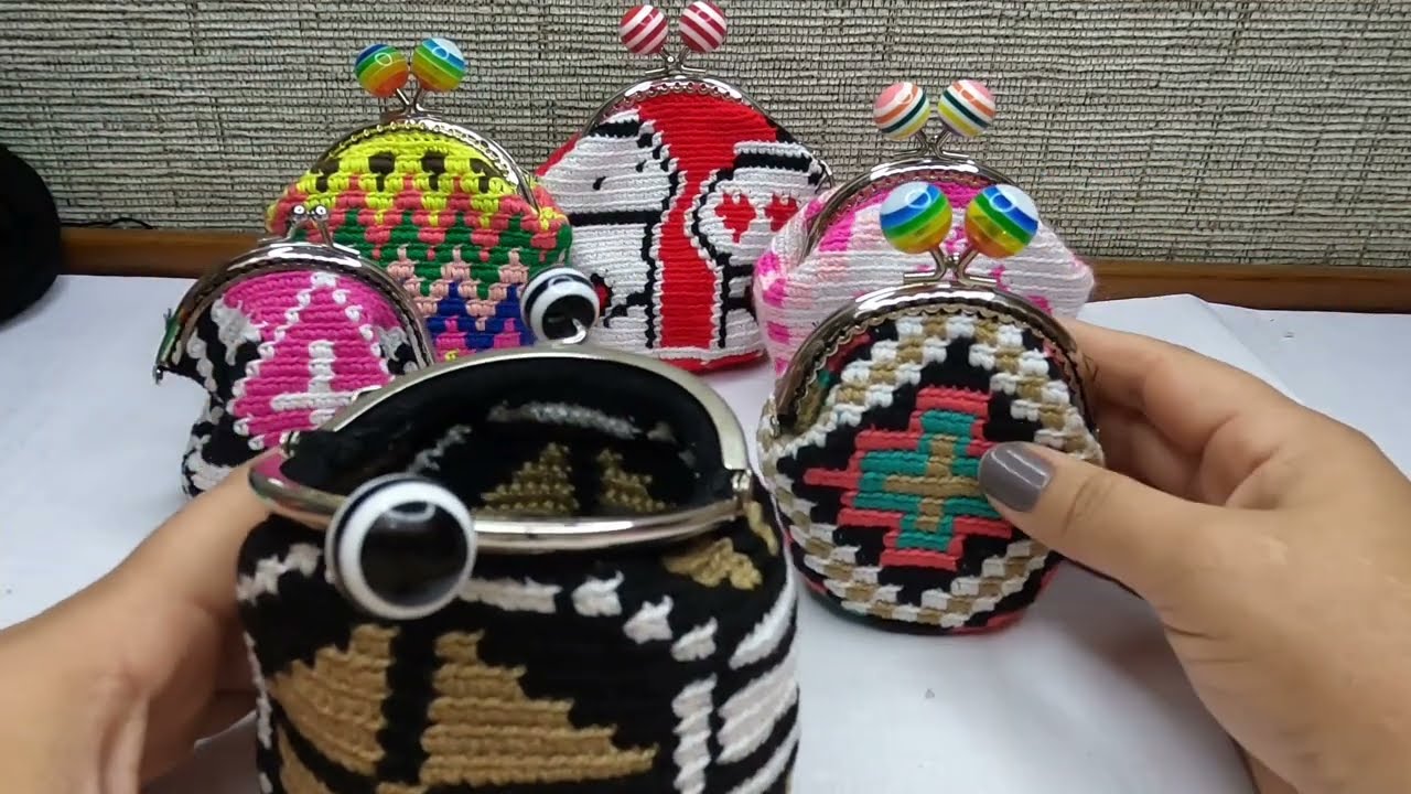 monedero wayuu en crochet diseño el dorado fácil paso a paso #artesanal #crochet #mochilawayuu