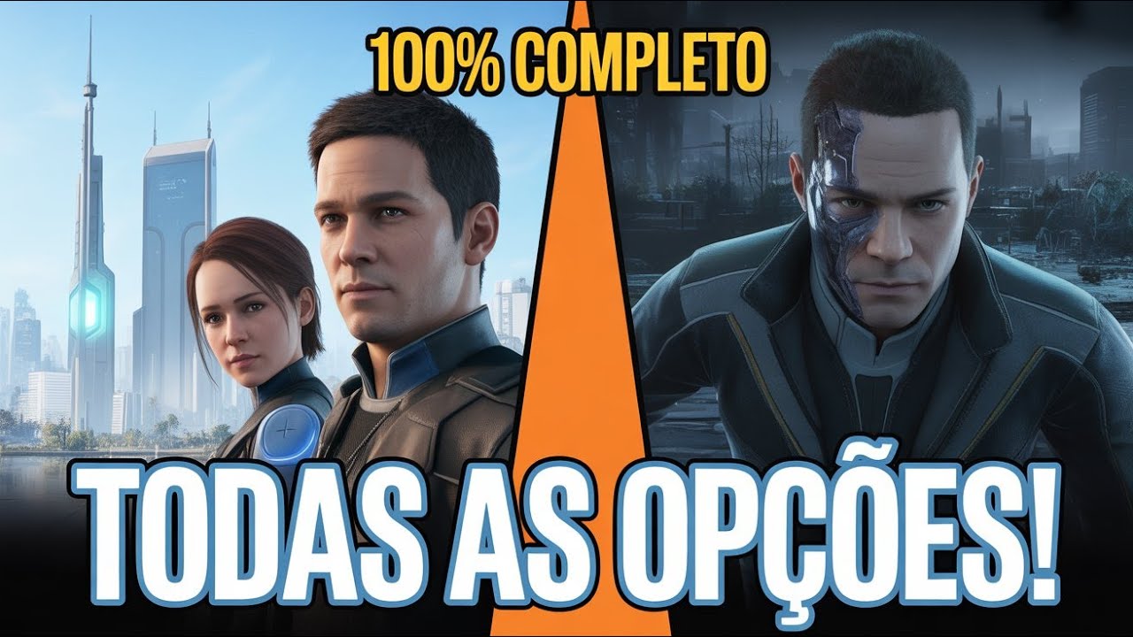 Rumo ao 100%! Desbloqueando Todas as Opções — Detroit Become Human AO VIVO