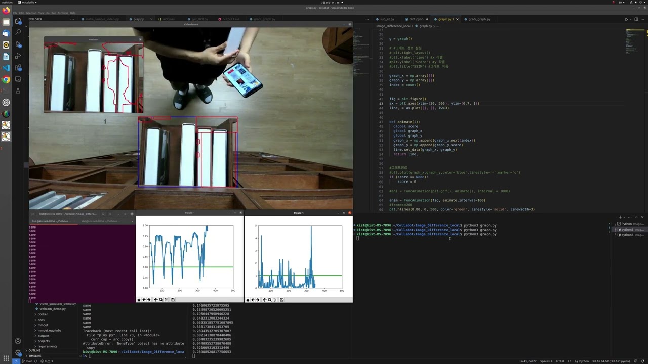 Using Image Difference(SSIM) 실행코드(With Gradient)
