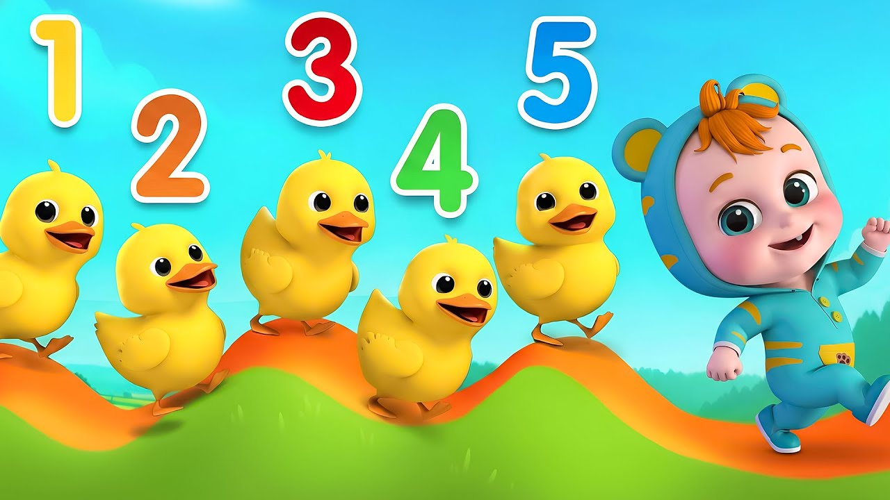 Five Little Baby Ducks + 5 Little Ducklings | Fun Nursery Rhymes And Kids Songs Toddler