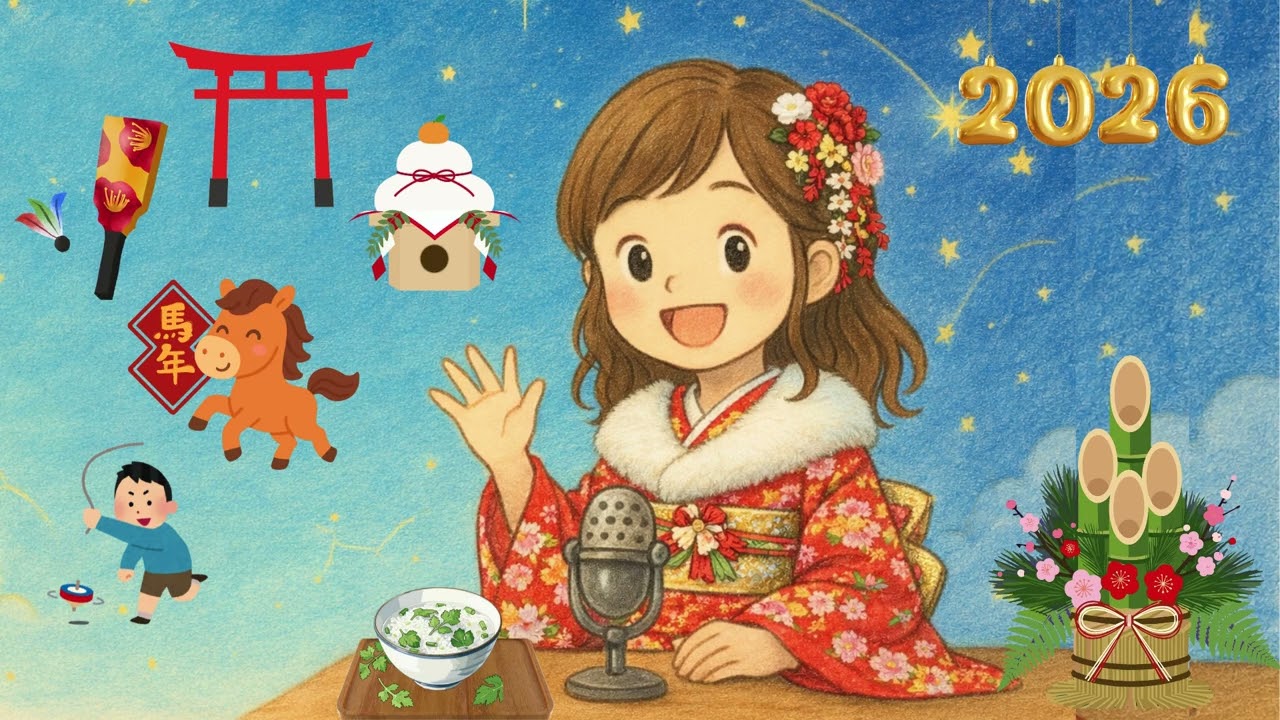 【子ども向け知育ラジオ】 第7回みんなの☆そらきら☆ラジオ｜1月の伝統行事｜雪はなぜ白くみえるの？｜ことば遊び