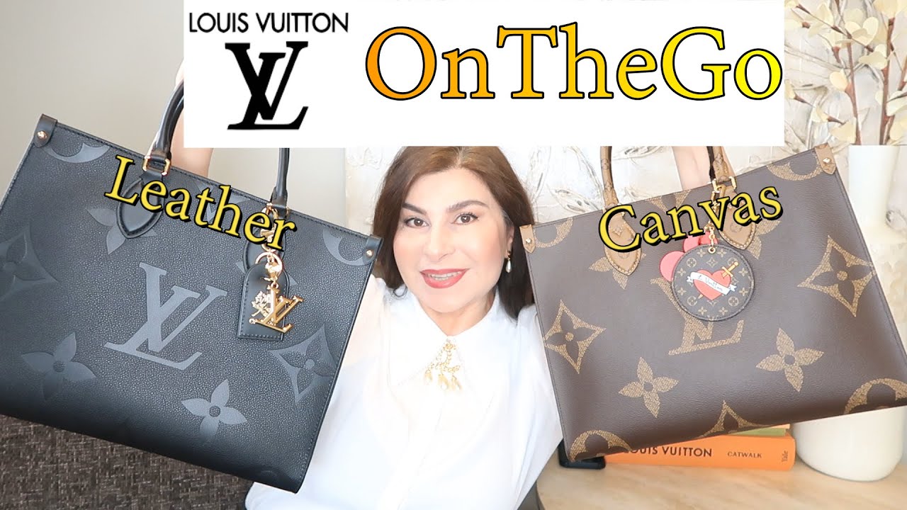 Сравнение LV OnTheGo MM: канва Monogram и кожа Empreinte | OxanaLV