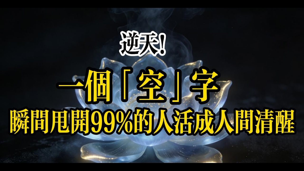必看！《金剛經》最狠智慧：掏空「小我」，沒人能傷你分毫！