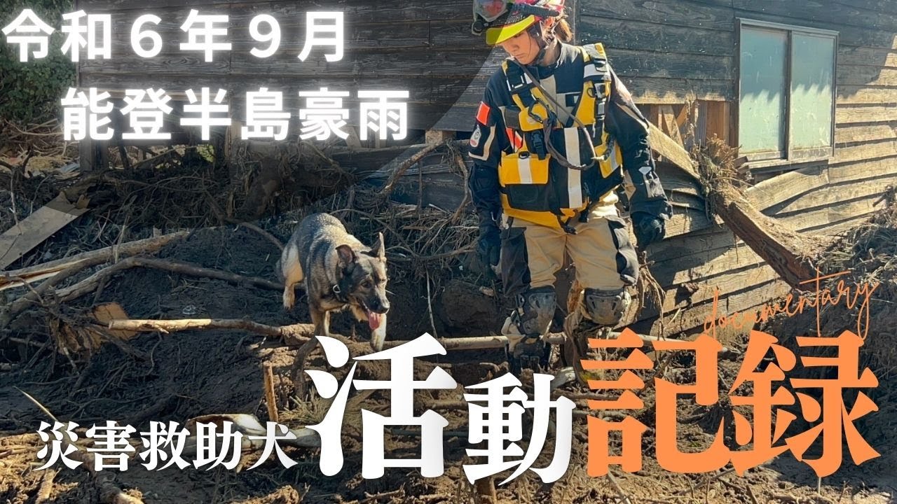 【令和６年９月能登半島豪雨】日本レスキュー協会 災害救助犬活動記録①