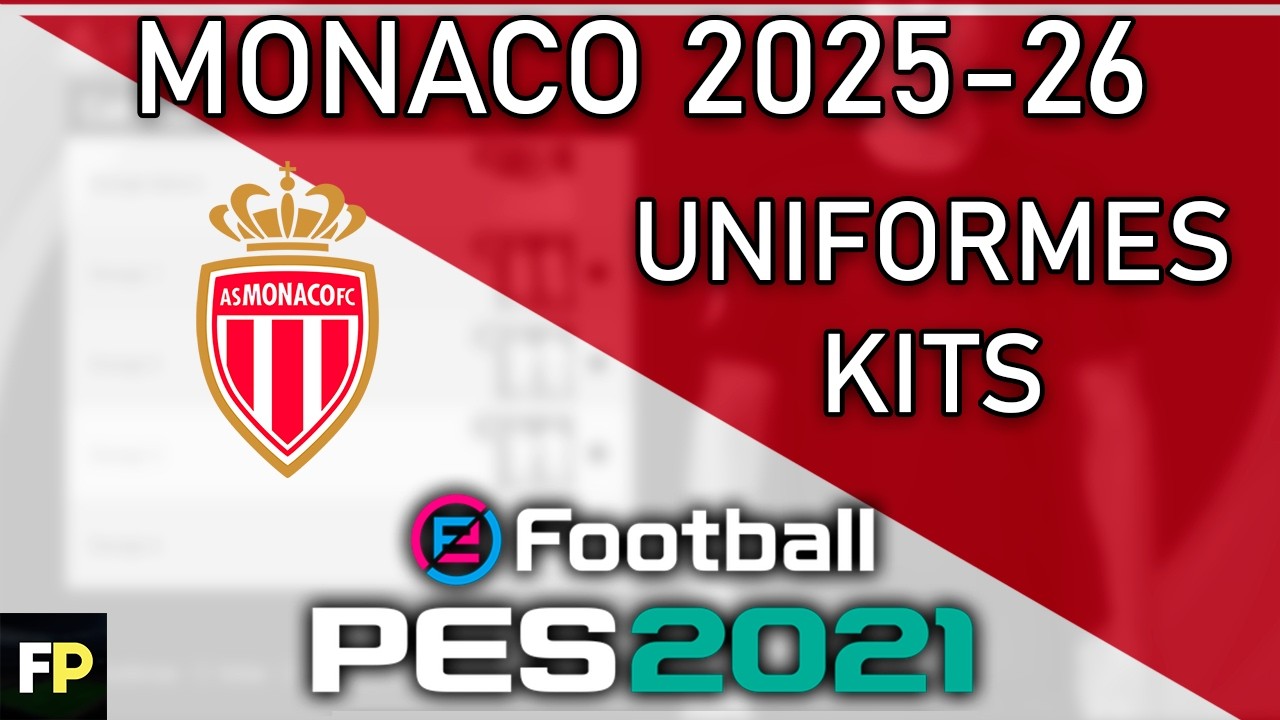 PES 2021 - Uniformes/kits Monaco (25-26) Xbox