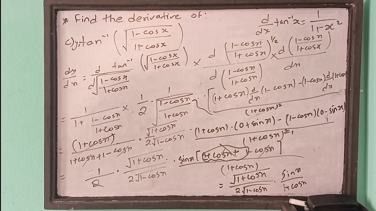 How to find the Derivative of an inverse trignometric function? (11/12) Derivative #12- Inverse Trig