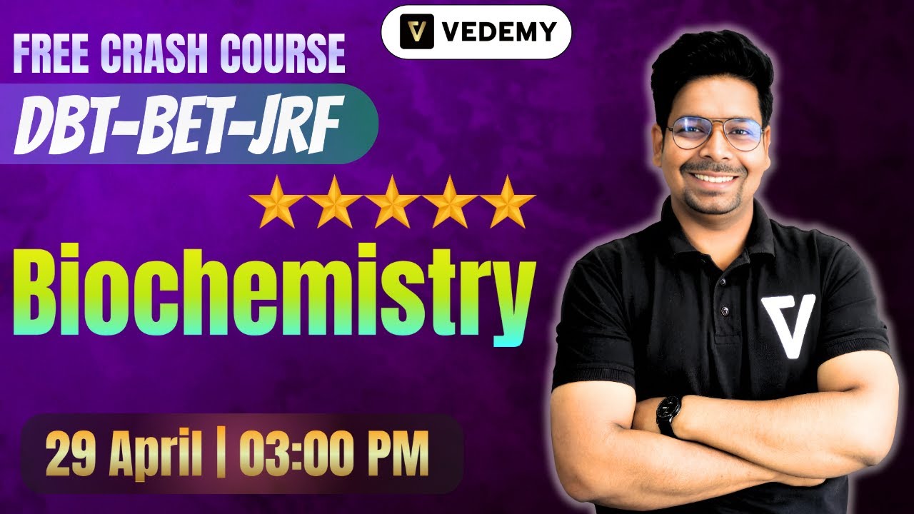 DBT-JRF 2025 | FREE Crash Course | Biochemistry |  Virendra Singh | Crack within a Month |