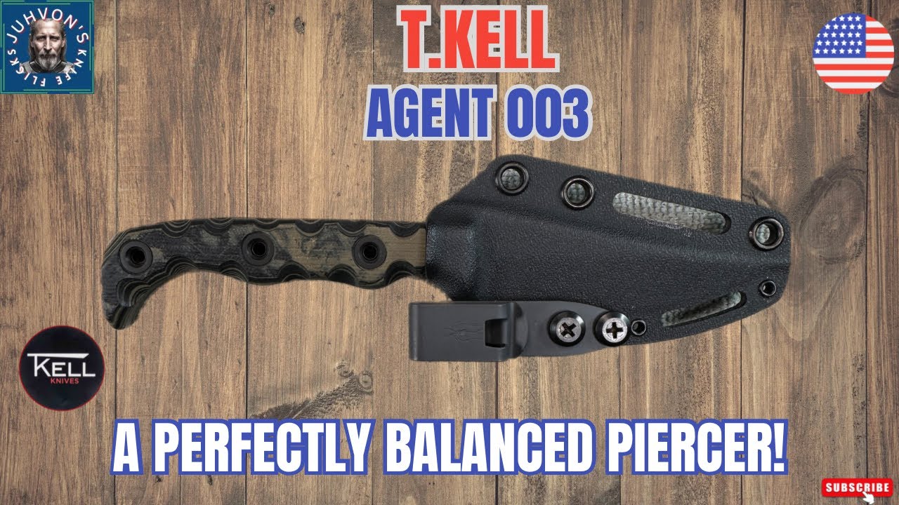 A Perfect EDC Fixed Blade Piercer. The T. Kell Agent 003!