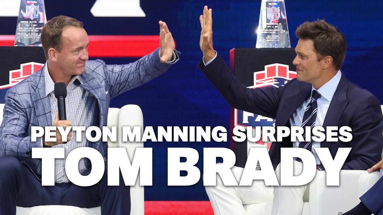 Peyton Manning Shares His Favorite Tom Brady Memories | Patriots Hall of Fame Ceremony