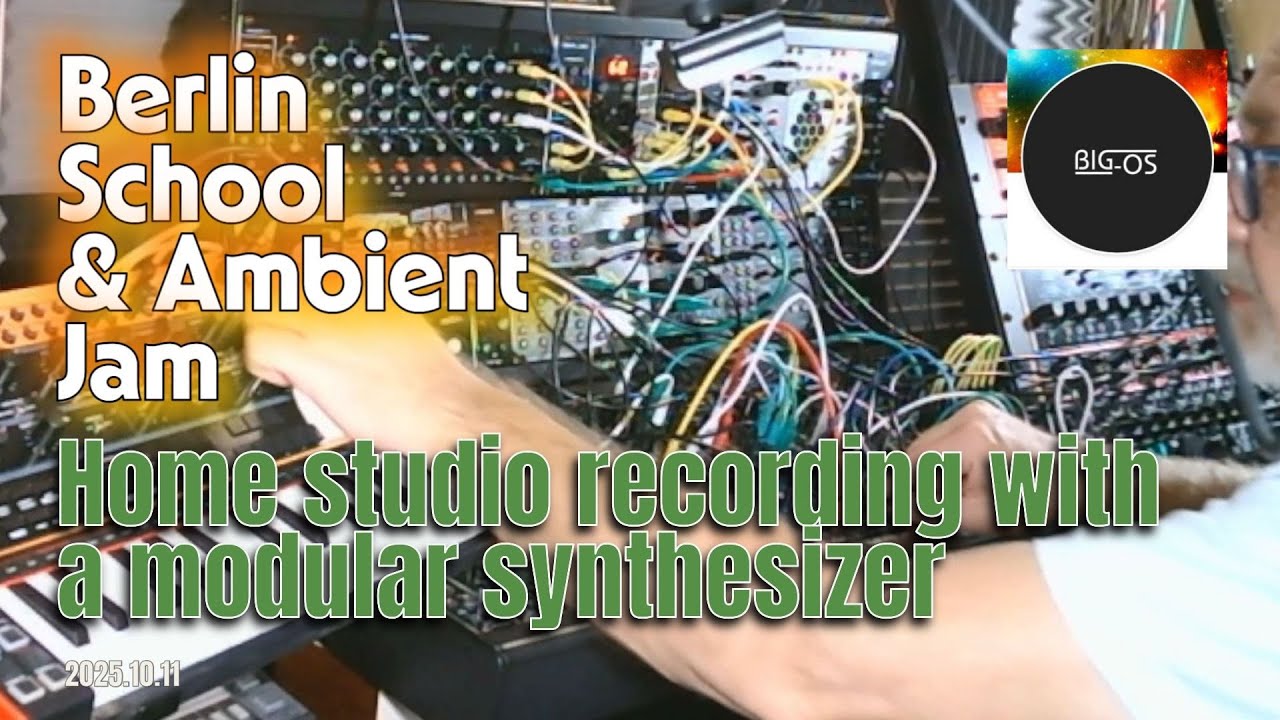 Big-Os Berlin School of electronic music Home studio recording with a modular synthesizer 2025.10.11