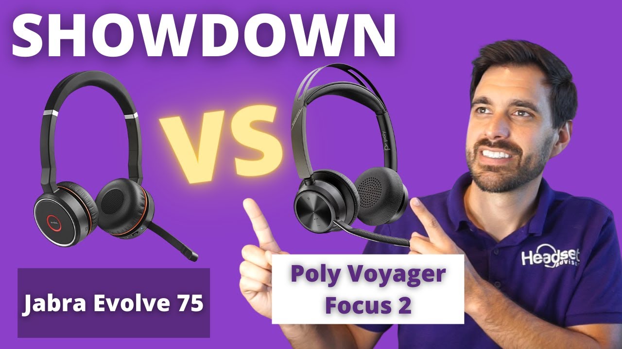 SHOWDOWN Jabra Evolve 75 vs Poly Voyager Focus 2 UC - LIVE MIC SPEAKER AND RANGE TEST!