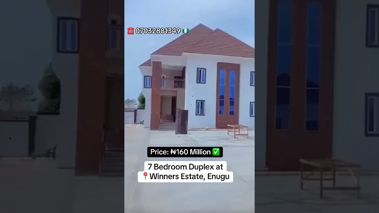 Продается двухэтажный дом с 7 спальнями в Энугу, в жилом комплексе Winners Estate Trams Ekulu Enu...