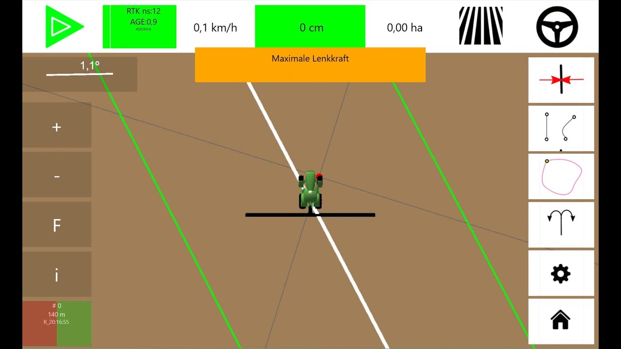 RTK Lenksystem Cerea 300 Abschaltung automatische Lenkung manueller Eingriff www.witt3d.de