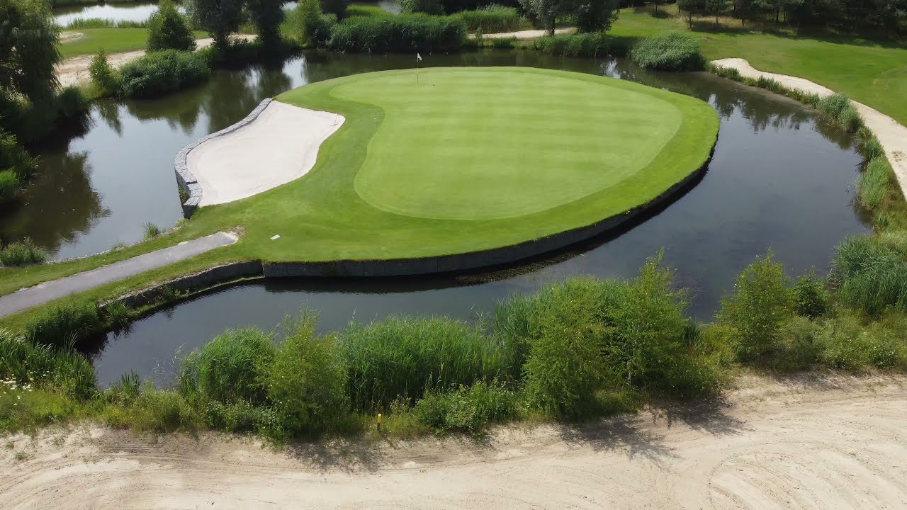 Flying over the Golf Resort Black Bridge
