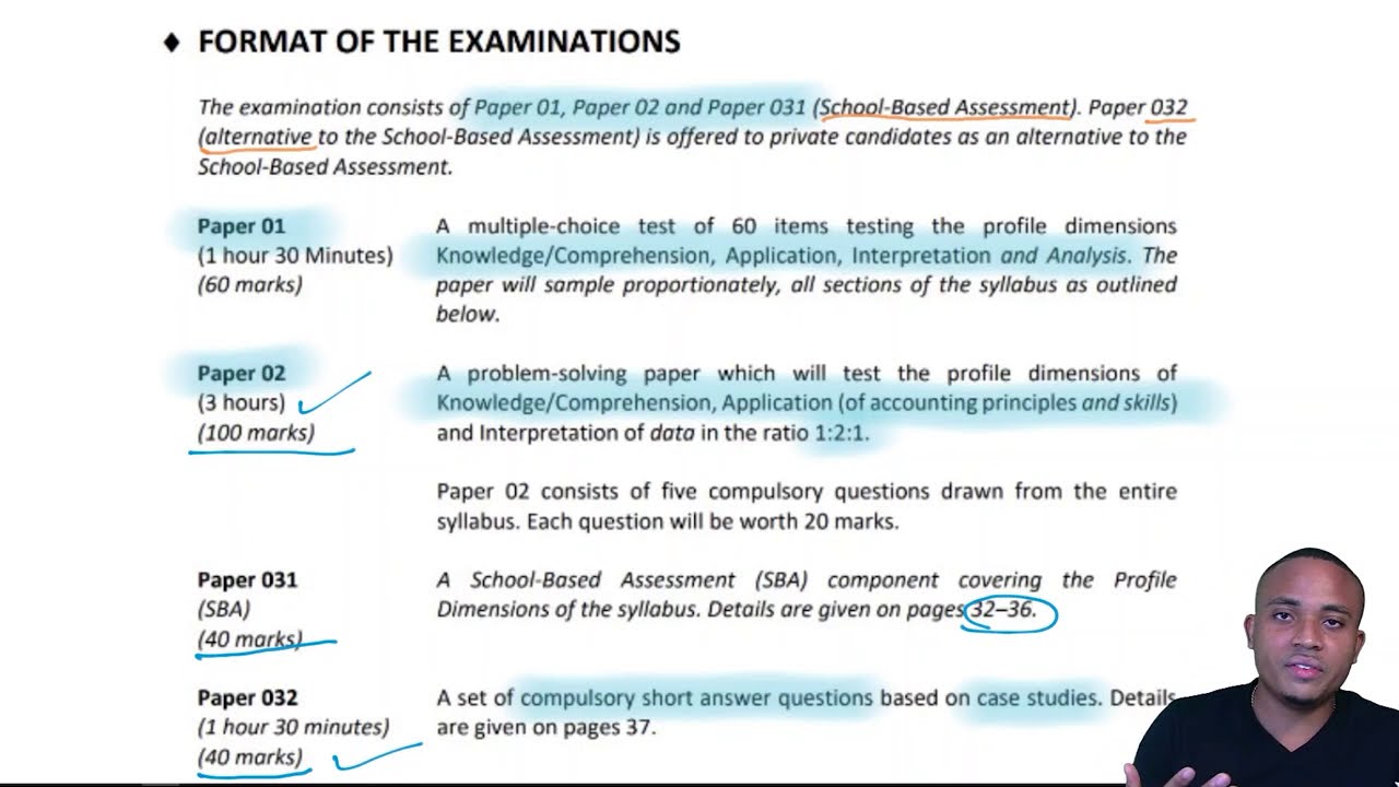 CSEC POA syllabus broken down