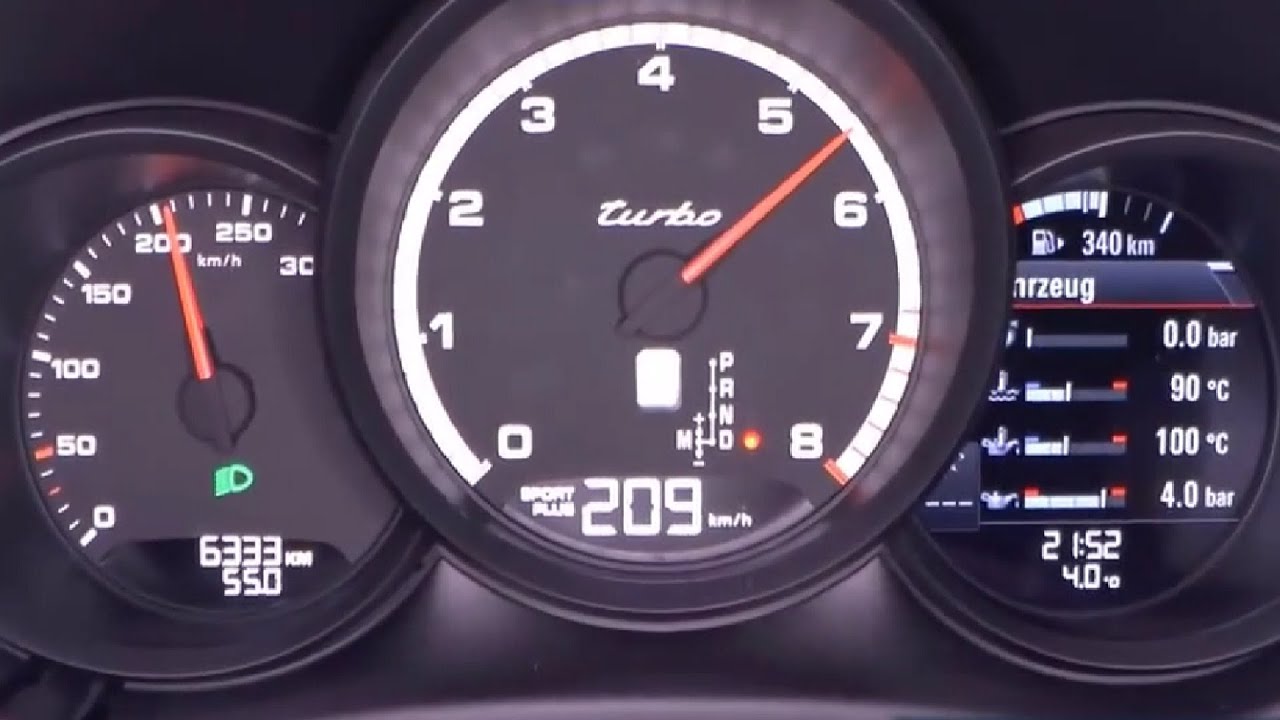 Porsche Macan Turbo 400 HP 0-100 km/h acceleration