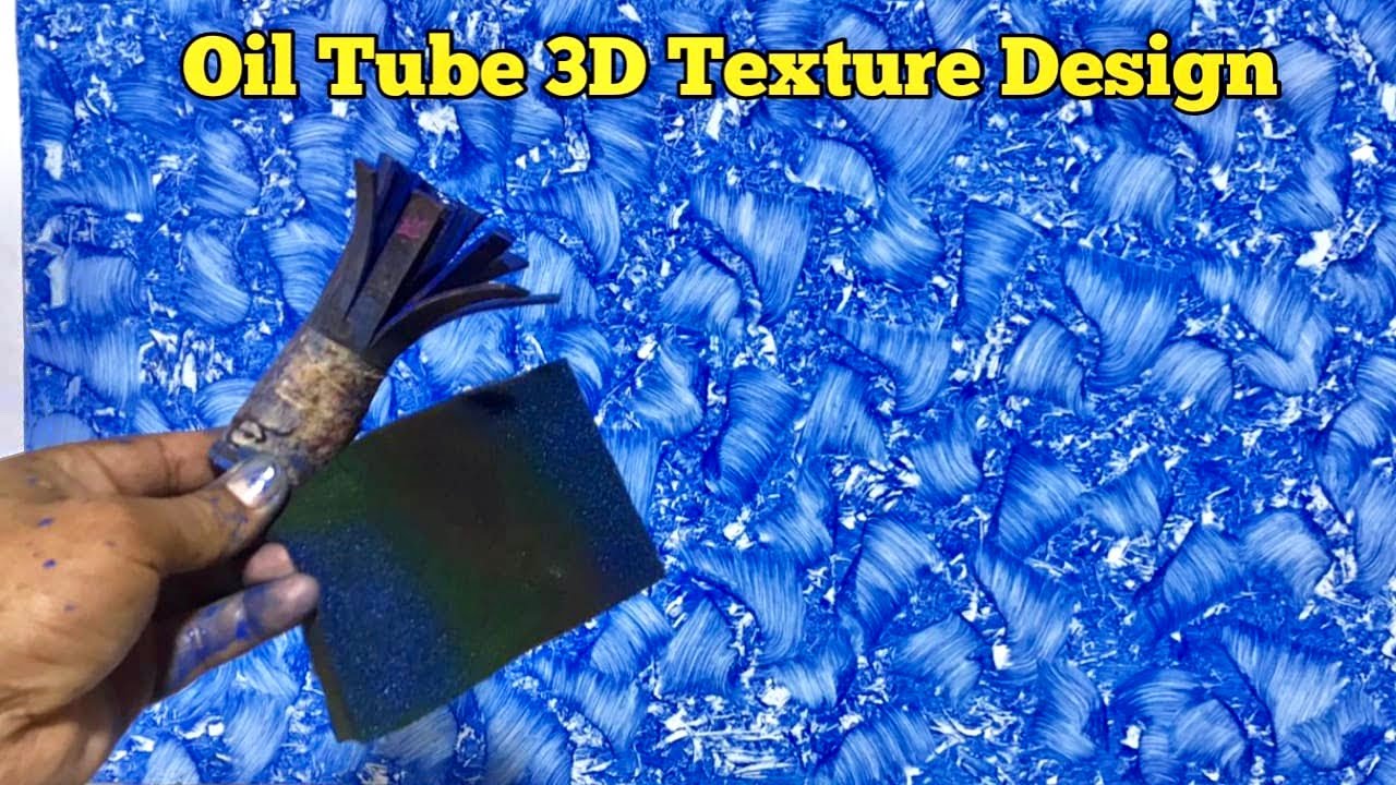 Oil Tube 3D Texture Design With Foam & Rubber DIY || Oil Tube Design | 3D texture Pro 69