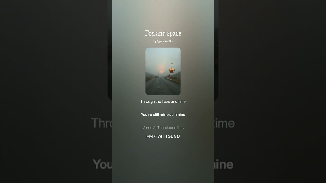 Fog and space!   