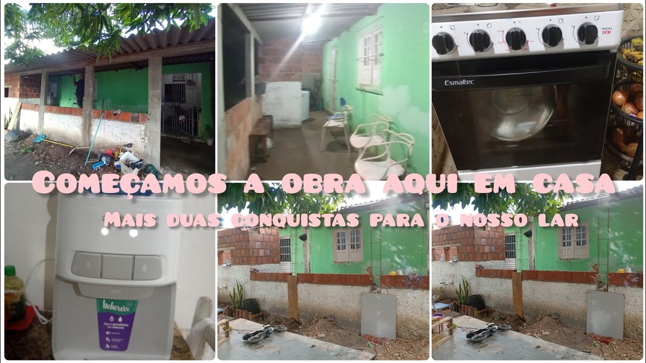 E começamos a obra aqui em casa 🙏 mais duas conquistas para o nosso lar 🏡 🙏🙌