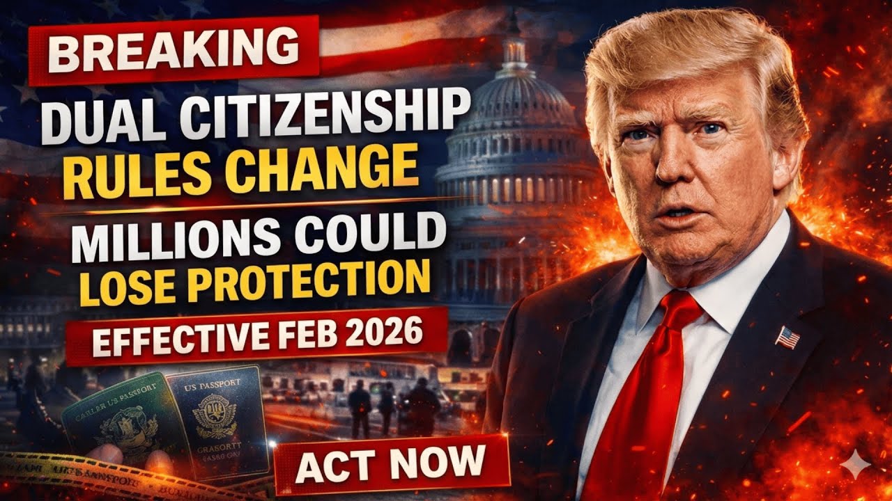 BREAKING: U.S. Dual Citizenship Rules Change in Feb 2026 — Millions Could Lose Protection Overnight