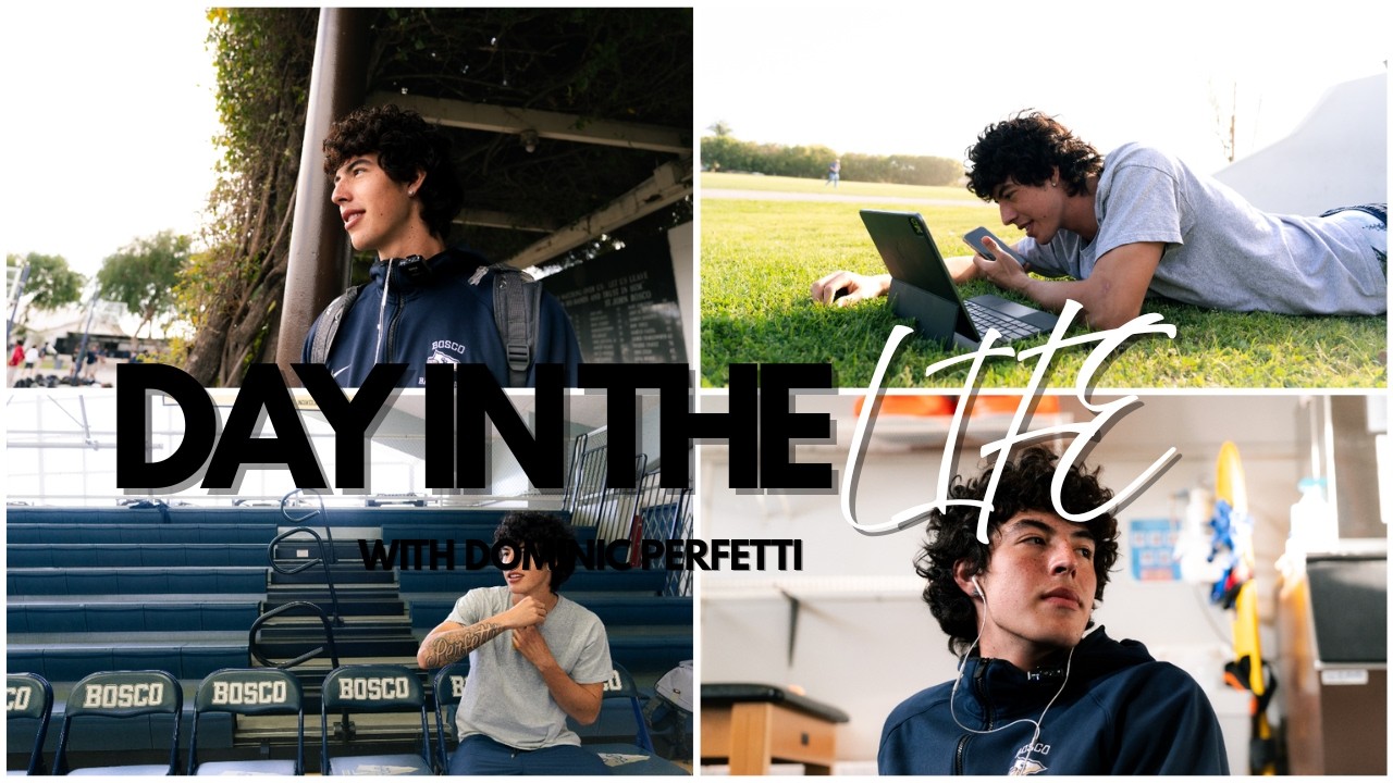 Day in the Life with 4 ⭐ Dominic Perfetti (Dual Sport Athlete)