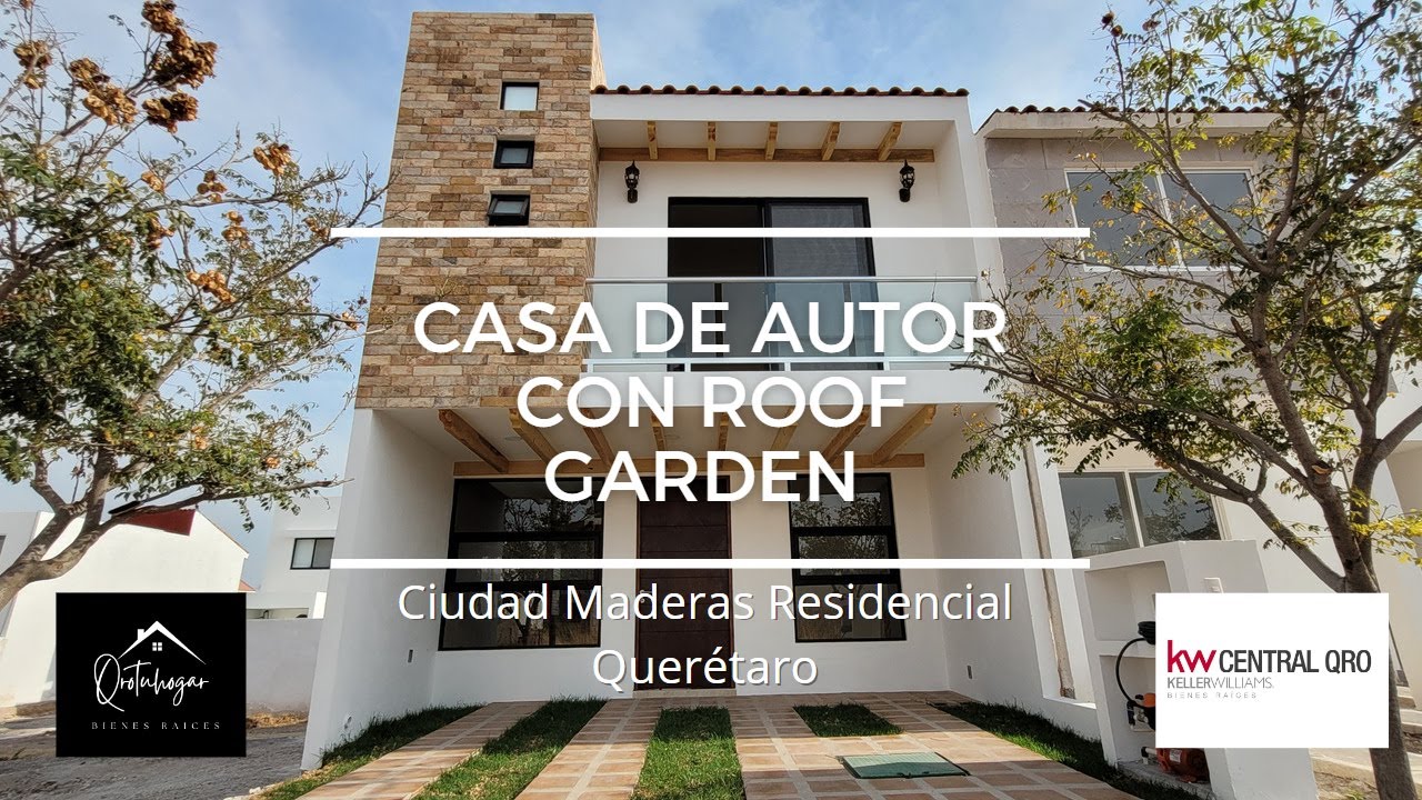 🔐VENDIDA🔐 | $2,677,000 | CON ROOF GARDEN | DE AUTOR | CIUDAD MADERAS RESIDENCIAL | QUERETARO