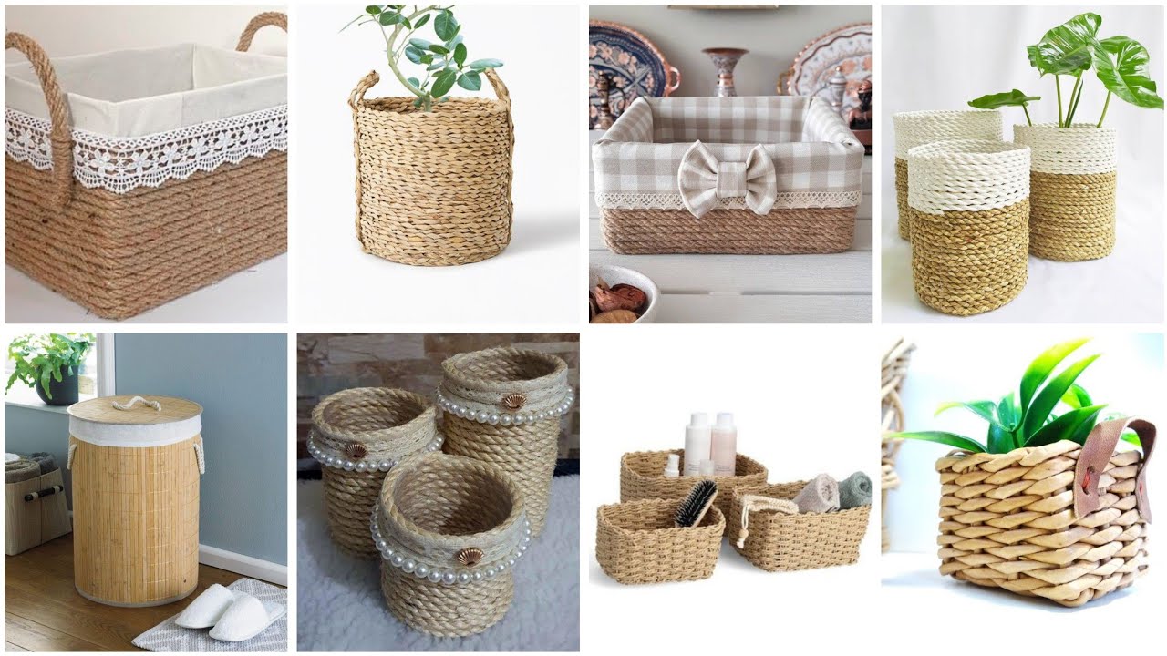 أفكار 💡عندك علب كرتون خيوط او قماش  اصنعي ديكورات و منظمات بأقل تكلفة #diy#craft#handmade #homedeco