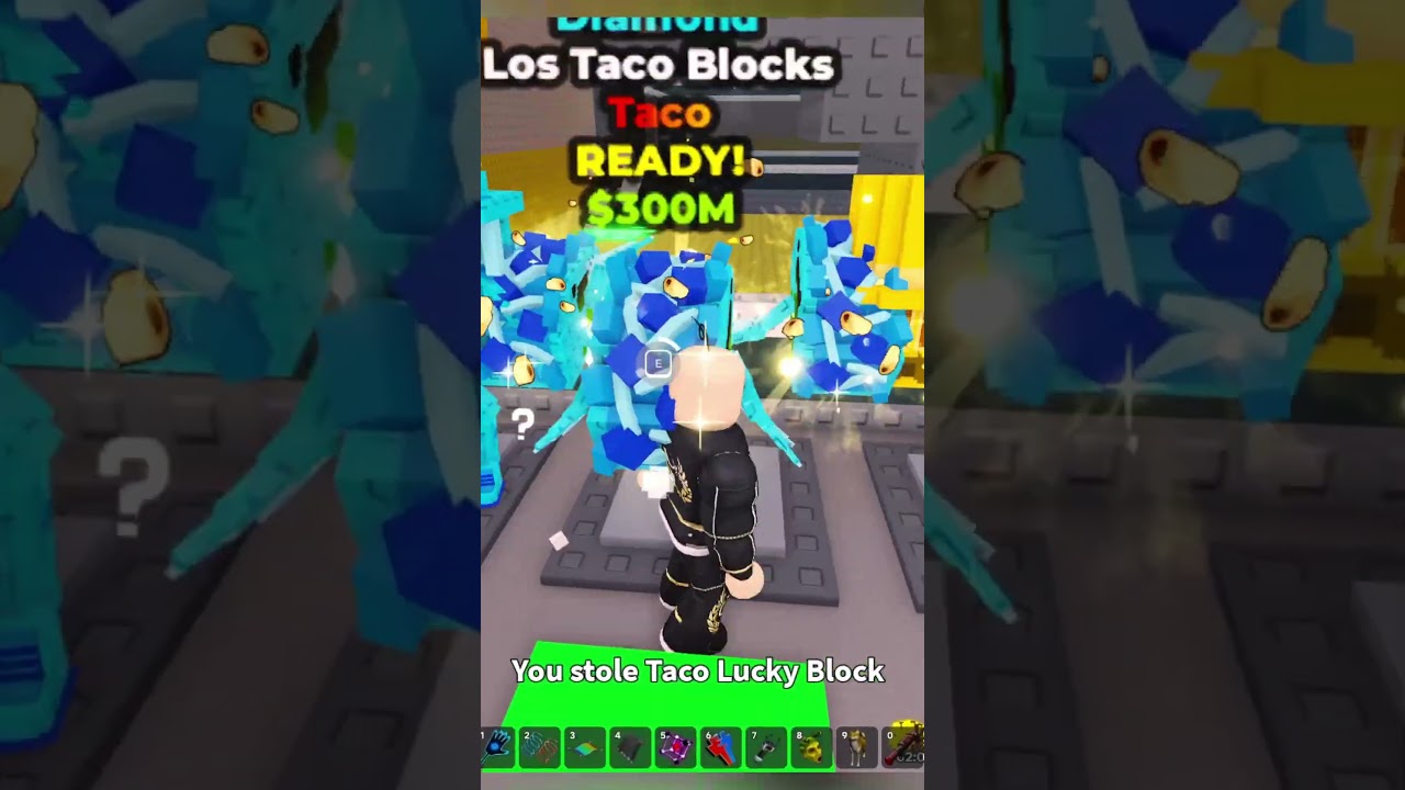 Divine update in Steal a Brainrot Roblox admin abuse ! I stole the TACO LUCKY BLOCK! 🤯