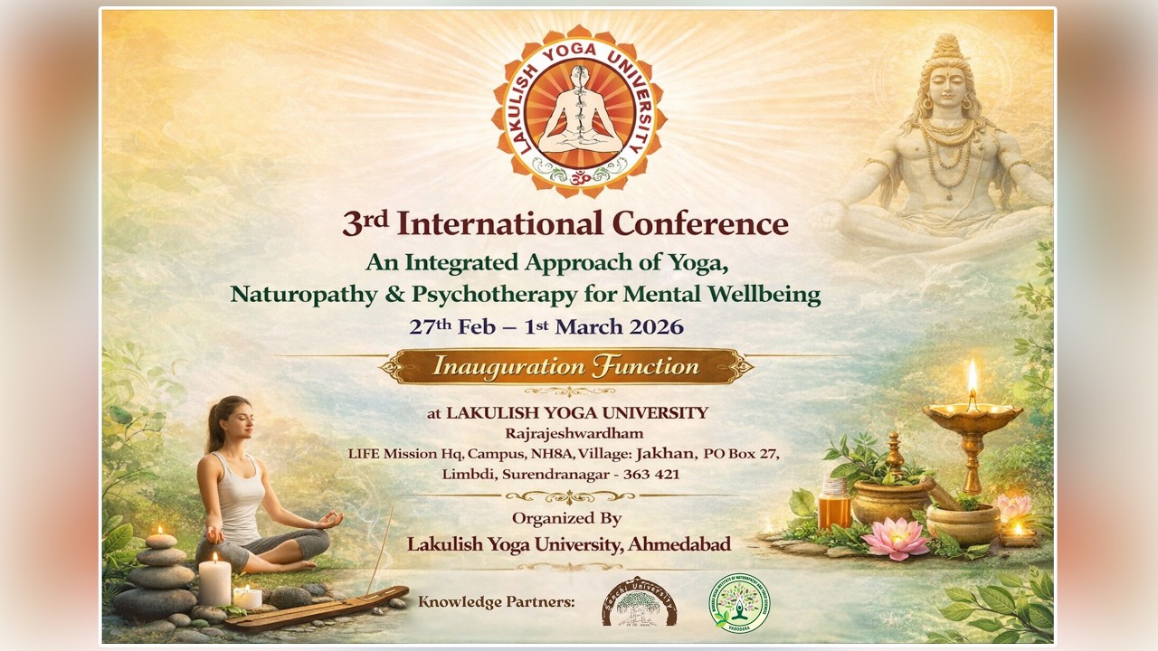 3rd International Conference Lakilish Yoga University | Rajrajeshwardham Jakhan,Limited 1 March 2026