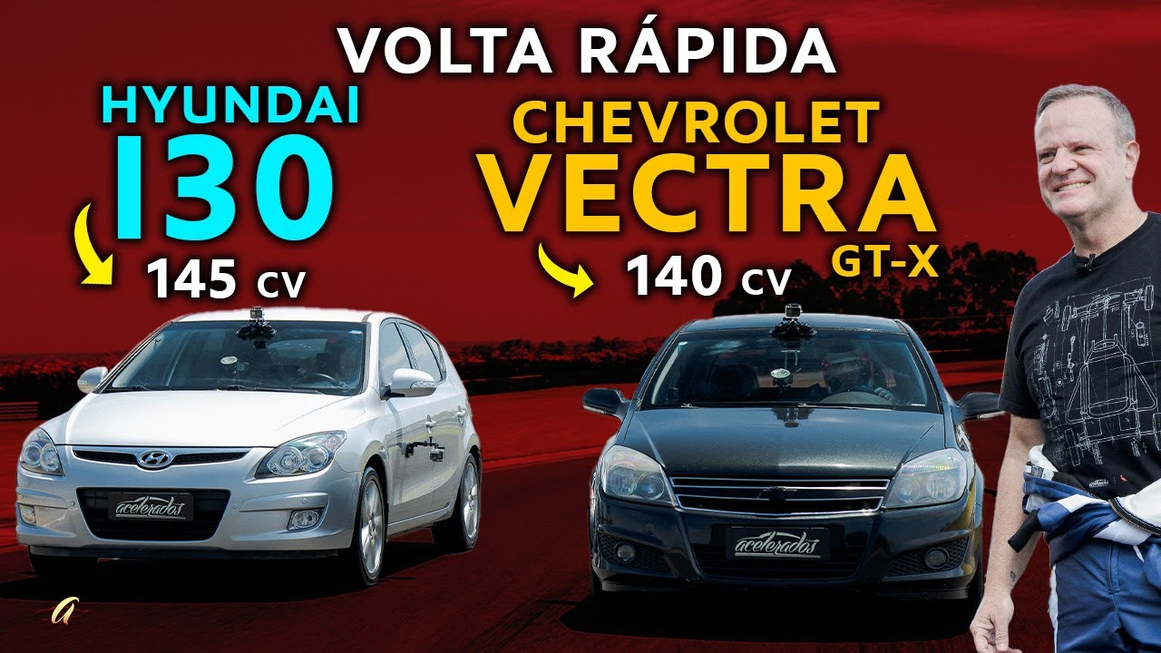 HYUNDAI I30 E VECTRA GT-X NA VOLTA RÁPIDA! Rubinho SENTA A BOTA nos hatches médios dos anos 2010!