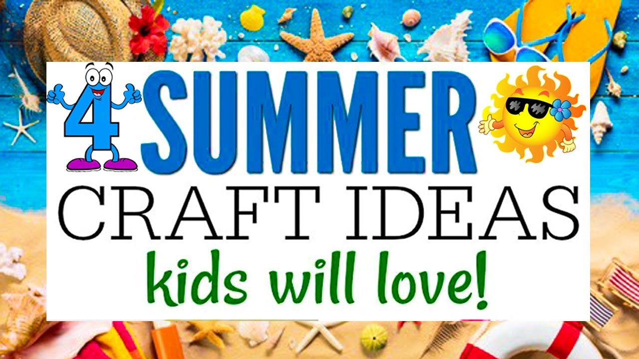 4 Summer Craft Ideas | Easy Summer Crafts for Kids | #summercraftsideas | Hania Craft Ideas