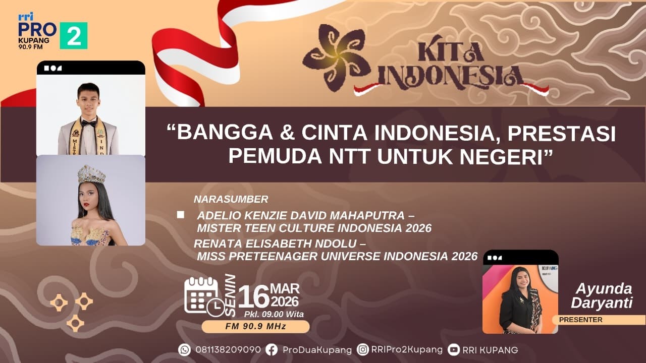 [LIVE] “BANGGA & CINTA INDONESIA, PRESTASI PEMUDA NTT UNTUK NEGERI” | KITA INDONESIA