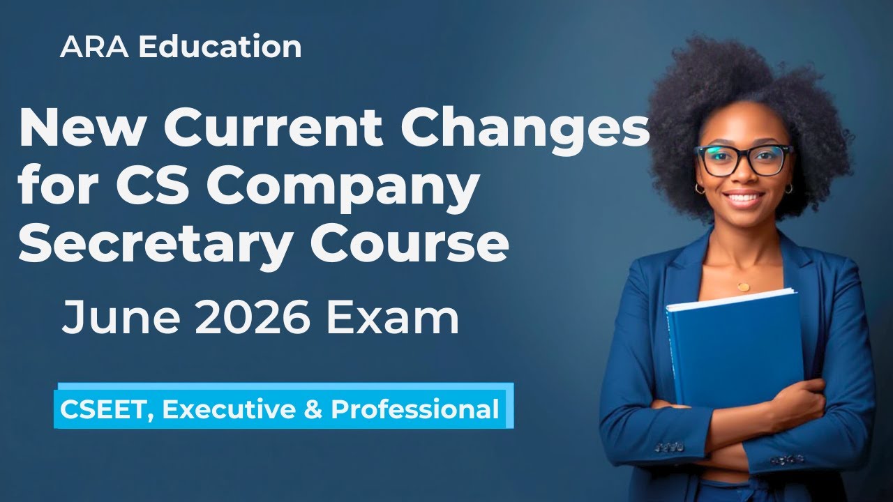 New CS Course Updates for 2026 |CSEET Restructured ICSI Exam Pattern SyllabusChanges #education #cs