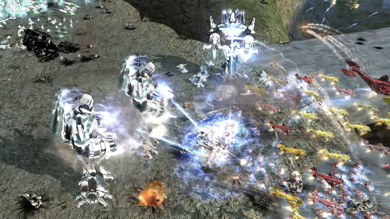 Aeon vs UEF - AI vs AI - Supreme Commander 2
