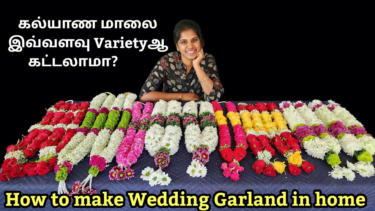 Americaல கல்யாண மாலை இவ்வளவு  varietyஆ கட்டலாமா? Wedding Flower Garlands | Happy Vlog in Tamil #usa