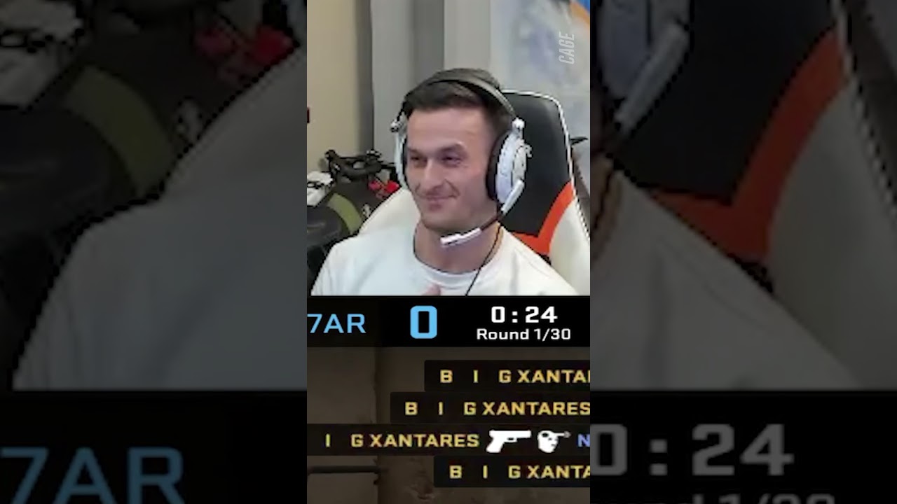 pashaBiceps doesn't believe XANTARES can win 1v5 👀 #xantares #csgo #twitch