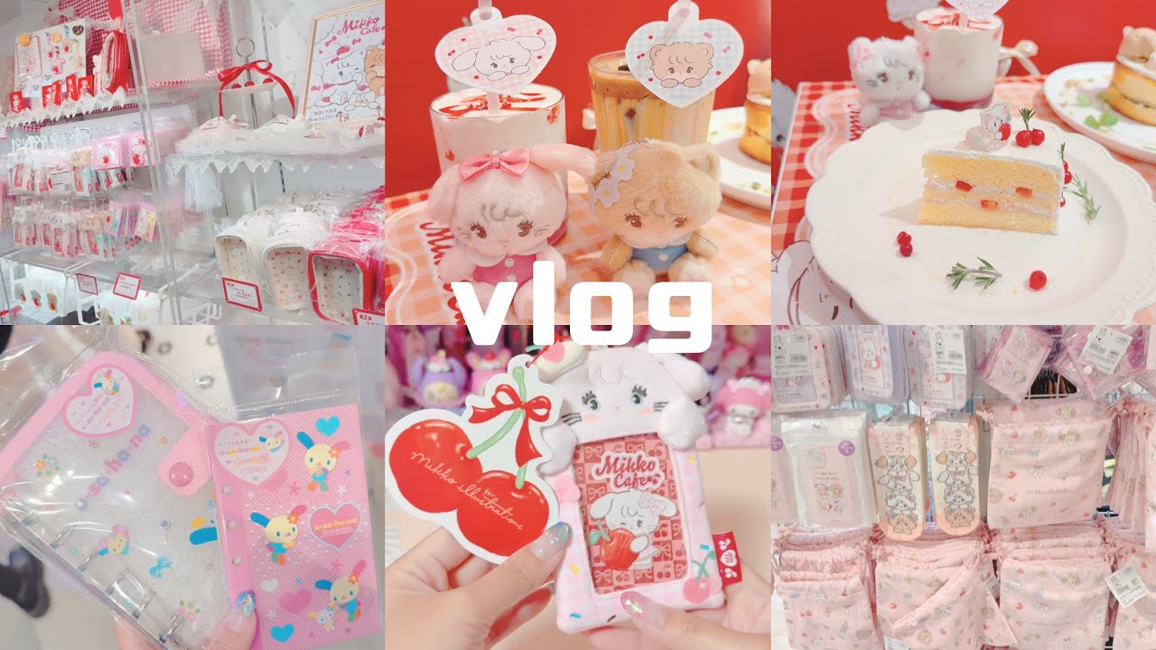 【vlog】*ママのご褒美day♡mikkocafeを満喫 / サンリオ購入品もあり*
