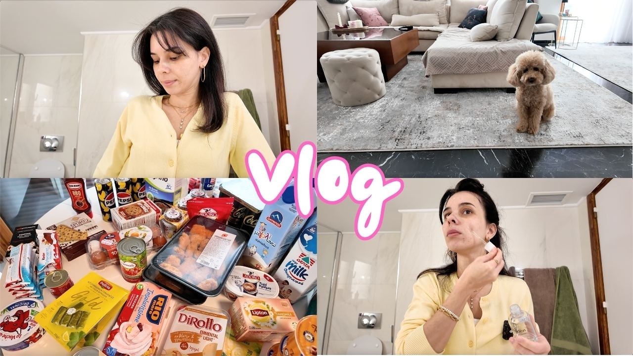 Καινούργια χαλιά | Supermarket haul | Vlog | Sophia Stam