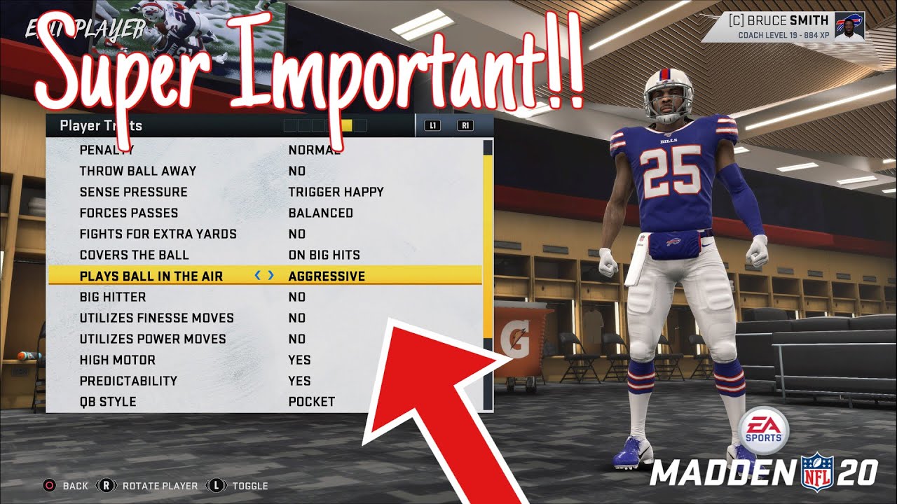 Не упускайте из виду характеристики игроков в Madden 20!