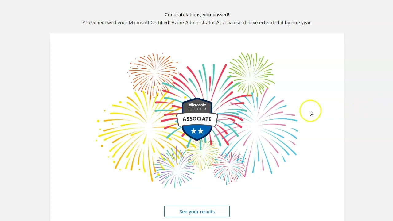 Renewed My AZ 104 Certification! Good Till April 2025!