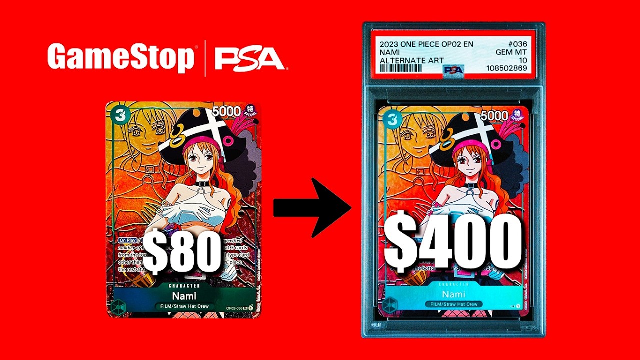 Is Grading One Piece with GameStop (PSA) worth it?! - TCG Unboxing! | PSA 01