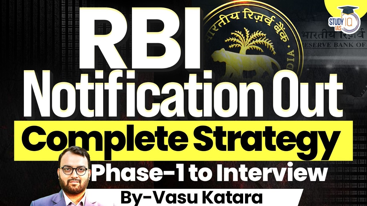 RBI Exam Notification Released | Smart Strategy & Study Plan Guide | StudyIQ